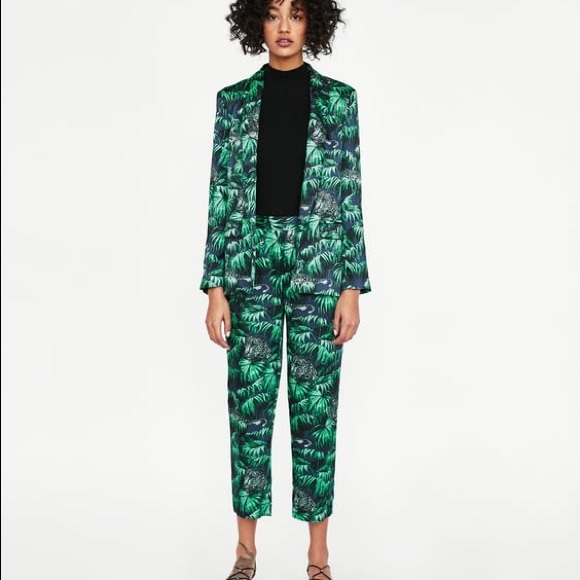 Zara Jungle Print Blazer - Picture 2 of 6